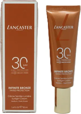 Image de Lancaster SPF30 High Protection Infinite Bronze Sunlight Cream 50ml Shade 2 Madium/Dark