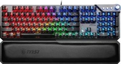 Zdjęcie produktu dla MSI Vigor GK71 Sonic - Klawiatura - Podświetlenie - USB - Przełącznik klawiszy: MSI Sonic Red (S11-04DE232-CLA)