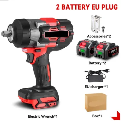 Image de Clé à chocs - avec batterie - Visseuse à chocs - 2800 Nm - Sans fil - Électrique - Moteur sans balais