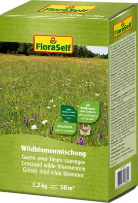 Produktbild von Wildblumenmischung mit Gräsern FloraSelf 1,2 kg für 50 m²