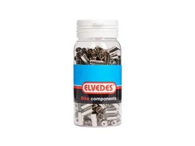 Produktbild von Aluminium-Bremsenenden (5Mm) Farbe Silber Couple Of 200 Packs
