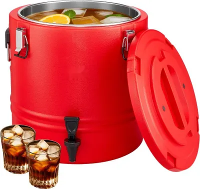 Produktbild von Isolierter Getränkespender 30L - Für Heiß- und Kaltgetränke - Hochwertiger Kühlkrug