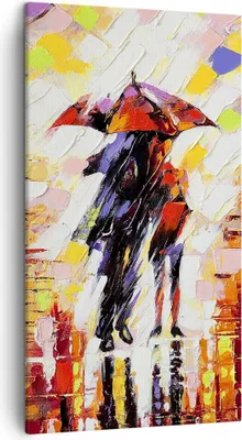 Produktbild von Bild auf Leinwand - Leinwandbild - gehen liebhaber - 45x80cm - Wand Bild - Wanddeko - Wandbilder - Leinwanddruck - Bilder - Kunstdruck - Wanddekoration - Leinwand bilder - Wandkunst - PA45x80-3527
