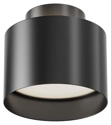Zdjęcie produktu dla Lampa sufitowa LED, metalowa, czarna, okrągła