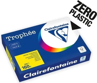 Obrázek produktu pro Clairefontaine Trophée, Kopírování, A4 (210x297 mm), 250 listy, 160 g/m², Žlutá