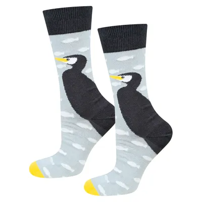 Produktbild von Lustige Baumwoll-Herrensocken KORMORAN, Größe 40-45, von SOXO, ein Geburtstagsgeschenk für einen Mann