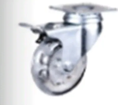 Produktbild von BKshop | Schwerlastrollen - Fi 75, 75 Kg | Lenkrollen, Transportroller, Transparent - Gummirollen, Bockrollen, Möbelrollen, Transporthilfe Rollen