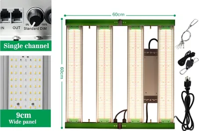 Immagine prodotto di Luce per piante a LED, spettro completo 400W, dimmerabile e pieghevole, monocanale