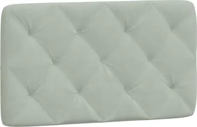 Produktbild von vidaXL Kopfteil-Kissen Hellgrau 80 cm Samt