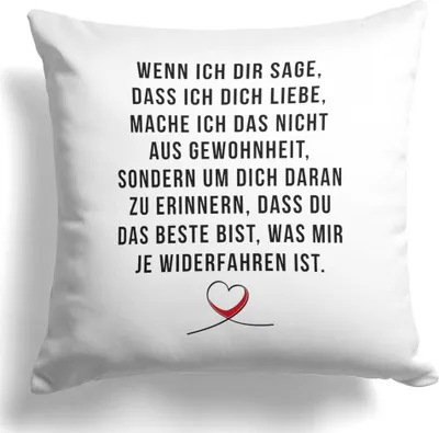 Produktbild von 22Feels Jahrestag Geschenk Hochzeitstag Frauen Männer Kissen Deko Valentinstag Freund Freundin Paar Dekoration Liebe Beziehung Wohnaccessoire Wohnzimmer Schlafzimmer Couch