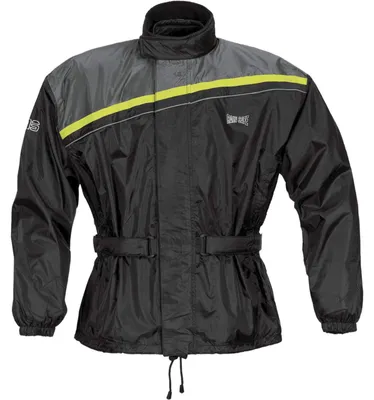 Image de Veste imperméable Douglas - noir et jaune fluo - 8XL