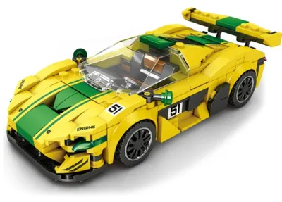 Produktbild von Reobrix 677 Rennwagen 1:24 Klemmbaustein Auto 368 Teile