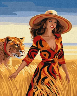 Imagen del producto de Pintura por números - Paseo por un campo, 40x50 cm