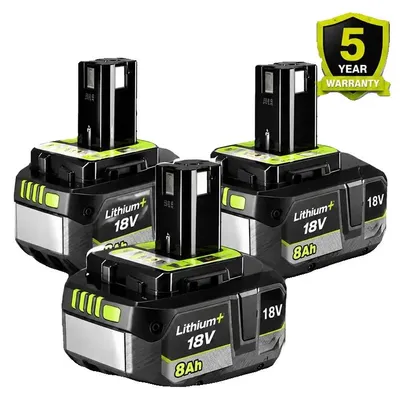 Obrázok produktu pre Lítiová článková batéria, 18V, kapacita 8000 mAh, 3 kusy batérií s kapacitou 8,0 Ah