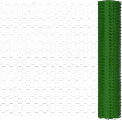 Immagine prodotto di Recinzione da giardino in rete metallica - 25mx100cm - Rivestita in PVC - Stabile e durevole - Per la recinzione e la protezione del giardino