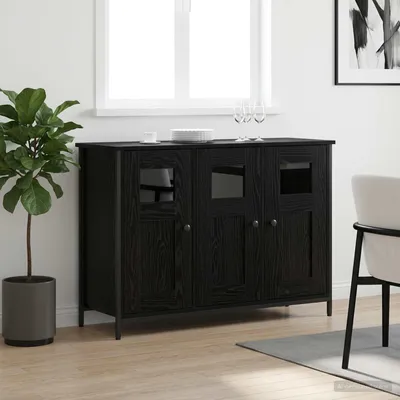 Image de vidaXL Sideboard Chêne noir 100 x 35 x 70 cm Bois composite
