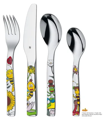Produktbild von WMF 1294406040 Biene Maja Kinderbesteck Set 4-teilig