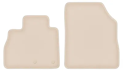 Produktbild von DURBAN Beige Velours-Fußmatten vorne für Renault Scenic IV Minivan (2016-)