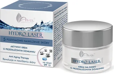 Zdjęcie produktu dla AVA, Hydro Laser, Krem nawilżający na dzień, SPF 15, 50 ml