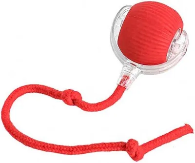 Obrázok produktu pre Interaktívna lopta pre psov, červená, nabíjateľná cez USB, automatický pohyb