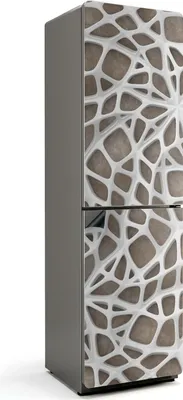 Produktbild von Abstraktes Netzwerkmuster – Magnetische Kühlschrank Abdeckung – Dekorfolie magnetisch Küche – Kühlschrank Magnet Deko – selbstklebende Magnettafel – Magnetfolie für Kühlschranktür – 60x205 cm
