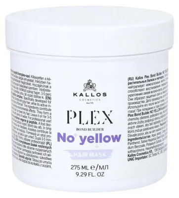 Produktbild von Kallos Plex No Yellow Haarmaske 275 ml