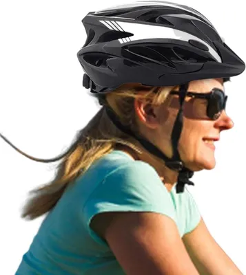 Obrázok produktu pre Prilba na bicykel - horská bicyklová prilba, prilba na cestný bicykel - bezpečná jazda na bicykli - ľahká konštrukcia - 57-62 cm - čierna a biela