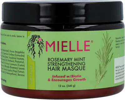 Immagine prodotto di Mielle Maschera per capelli rinforzante al rosmarino e alla menta (340 g)