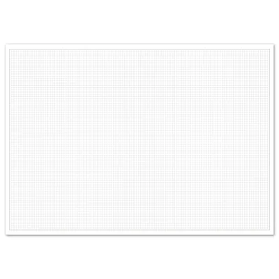 Produktbild von Karierte Schreibtischunterlage zum Beschreiben und skizzieren I DIN A3 I 40 Blatt I zum Abreißen I Mathematisches Papier mit Linienstruktur I für Büro und Schule I dv_930