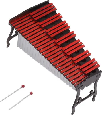 Immagine prodotto di Strumento marimba della casa delle bambole, miniatura, decorazione realistica per la casa, musicale