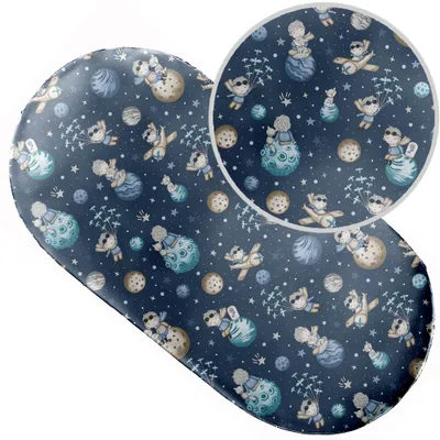 Produktbild von Spannbettlaken mit Gummizug 38x80 cm für Kinderwagen Moseskorb Wiege 100% Baumwolle
