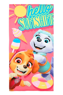Produktbild von Paw Patrol Strandtuch - Skye & Everest - 70 x 140 cm - 100% Polyester - saugfähig