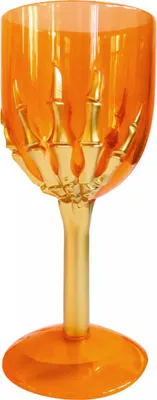 Produktbild von Halloween Kelch mit goldener Skeletthand aus Kunststoff