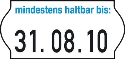 Produktbild von METO Preisetiketten weiß permanent 26,0 x 12,0 mm, 18 Rollen