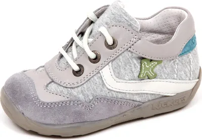 Zdjęcie produktu dla E2258 sneaker bimbo tkanka KICKERS ERVE scarpe szary but dziecko chłopiec