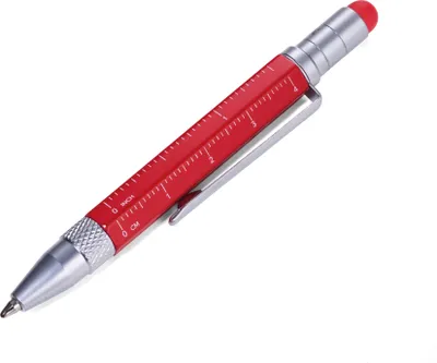 Imagen del producto de TROIKA PIP25/RD TROIKA Multitasking-Kugelschreiber LILIPUT TOOL PEN rot