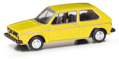 Image de Herpa 1:120 Voiture VW Golf I jaune brillant 066600