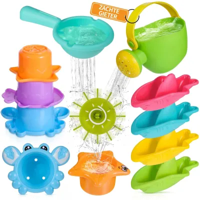 Produktbild von Set mit 10 Badespielzeugen für Kinder
