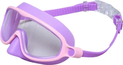Produktbild von Schwimmbrille für Kinder und Erwachsene, kein Auslaufen, Anti-Beschlag, Gesichtsschutz zum Tauchen mit Nasenabdeckung, Anti-UV, Weitsicht-Schwimmbrille