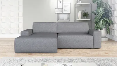 Produktbild von Ecksofa TOTI mit Schlaffunktion. Farbe: Grau