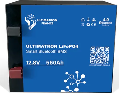 Zdjęcie produktu dla Bateria litowa Ultimatron LifePo4 12,8 V 560Ah ULM-12-560 z Bluetooth i zintegrowanym Smart BMS Metalowa obudowa zgodnie z § 12 ust. 3 UStG ULM-12-560