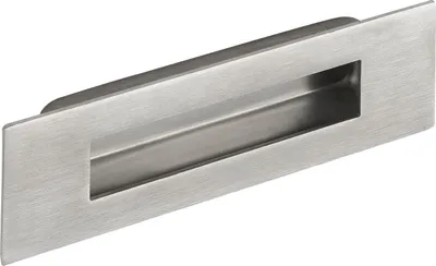 Produktbild von Muschelgriff Sabik B 120 mm, H 50 mm, Einlassmaß 93x28 mm, Edelstahl gebürstet