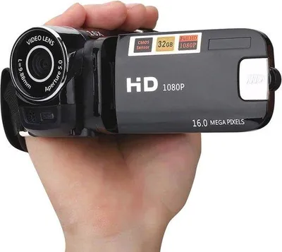 Obrázek produktu pro Ruční videokamera s rozlišením 1080p FHD, 16násobným digitálním zoomem a otočným displejem