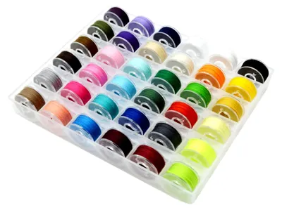 Produktbild von 25-farbiges Nähgarn für Unterfaden Zubehör für Heimnähmaschinen und DIY-Strickmaschinen (Multicolor, Einheitsgröße)