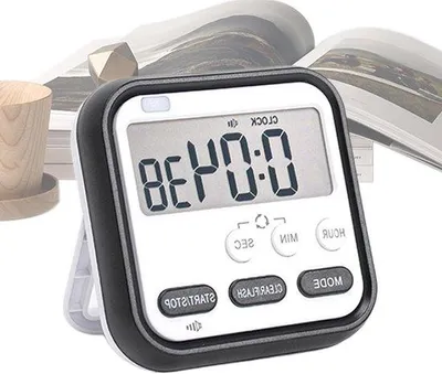 Imagen del producto de Despertador digital - Dispositivo de entrenamiento multifuncional - Temporizador silencioso - Portátil - Para meditación y ejercicios