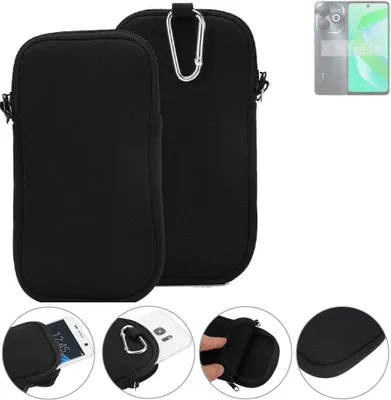 Produktbild von K-S-Trade Neopren-Hülle Handyhülle kompatibel mit Infinix Smart 8 Pro Schutzhülle Neoprenhülle Sleeve Schutz-Hülle Gürtel Tasche Case Holster
