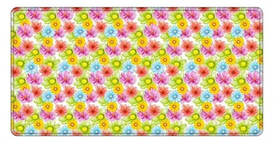 Produktbild von Großes Gaming Mauspad 80x40cm mit Blumen Design, rutschfest, für Büro & Gaming