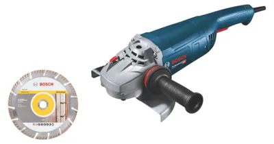 Zdjęcie produktu dla Bosch GWS 22-230 J Profesjonalna szlifierka kątowa 2200 W 230 mm ( 06018C1301 ) + diamentowa tarcza tnąca