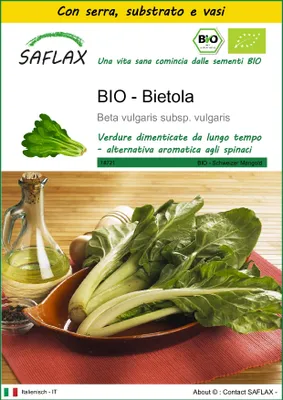 Immagine prodotto di SAFLAX Insieme di coltivazione -- Bietola - 150 semi - Beta