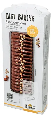 Produktbild von BIRKMANN Rehrückenform L 30 x B 10 x H 5 cm, Antihaftbeschichtung, hochwertiger Kohlenstoffstahl, mit Reze